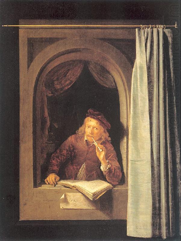 Painter with Pipe and Book, DOU, Gerrit